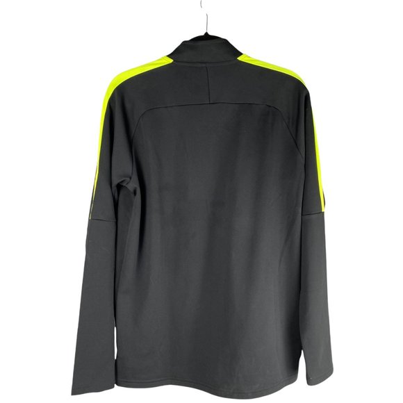 Nike Dri-Fit  Black and Neon half zip Pullover Size M - Picture 9 of 9